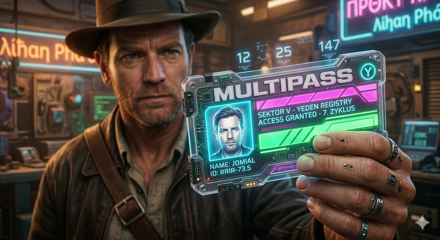 Jomial Multipass - Sektor V Identity - TOP SECRET